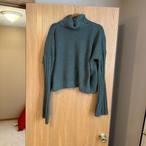 Green Turtleneck Sweater
